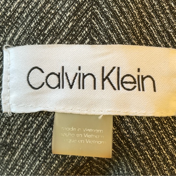 Calvin Kline Blazer, black & white woven fabric, classic, dress up or down, Sz S - Picture 5 of 13